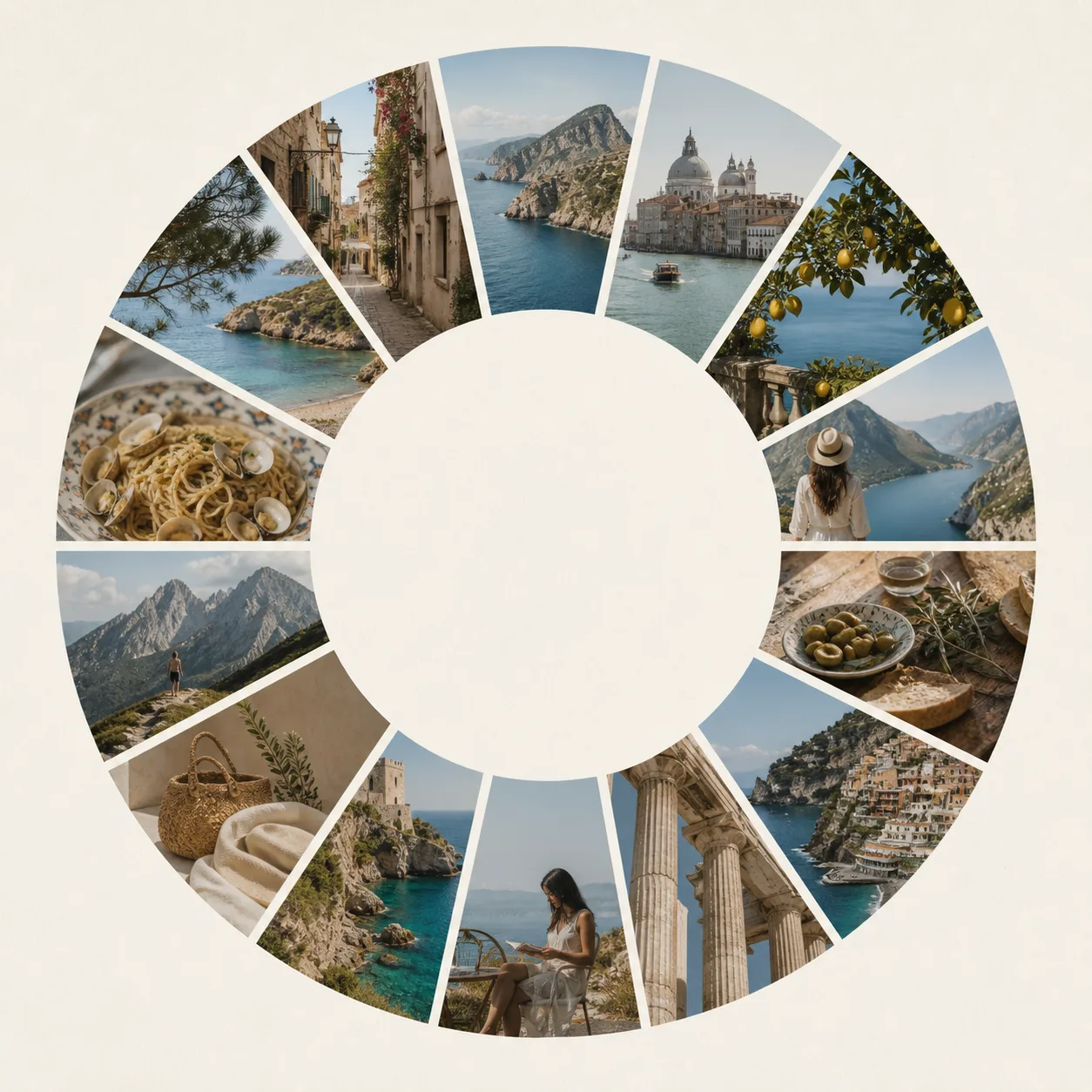 Kreisanordnung - Photo Collage Template