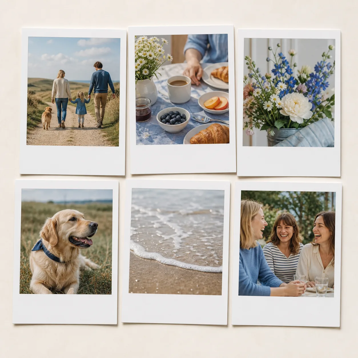 Polaroid-Stil - Photo Collage Template