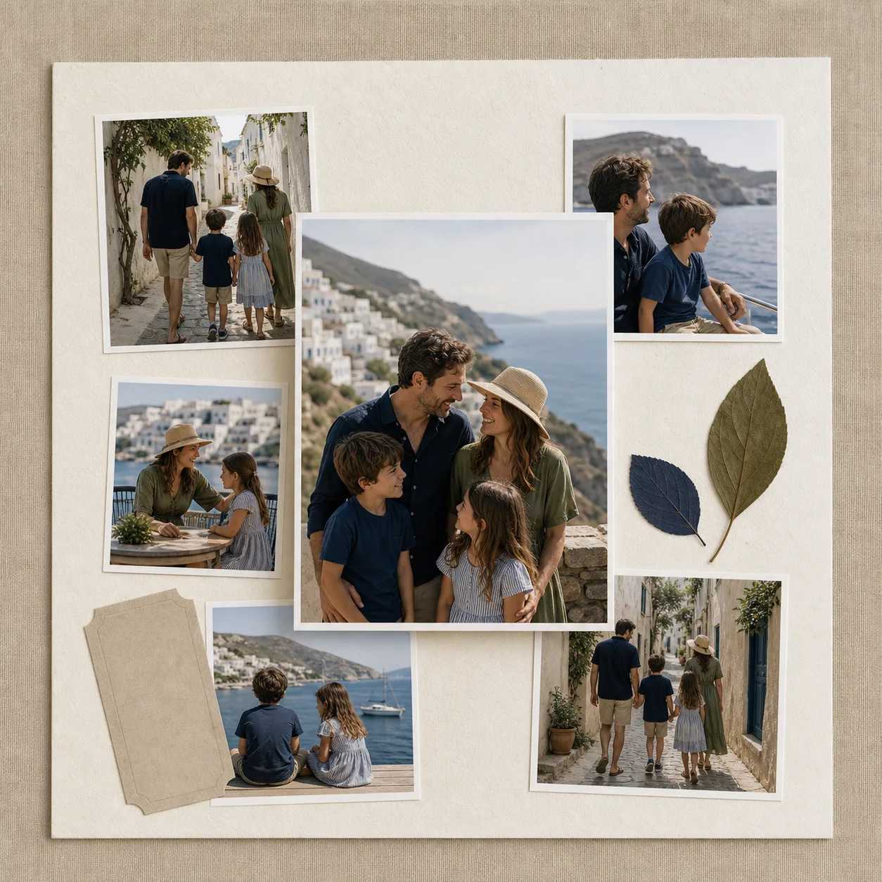 Schnipselbuch-Stil - Photo Collage Template